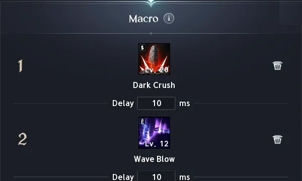 Macro Dark Crush et Wave Blow
