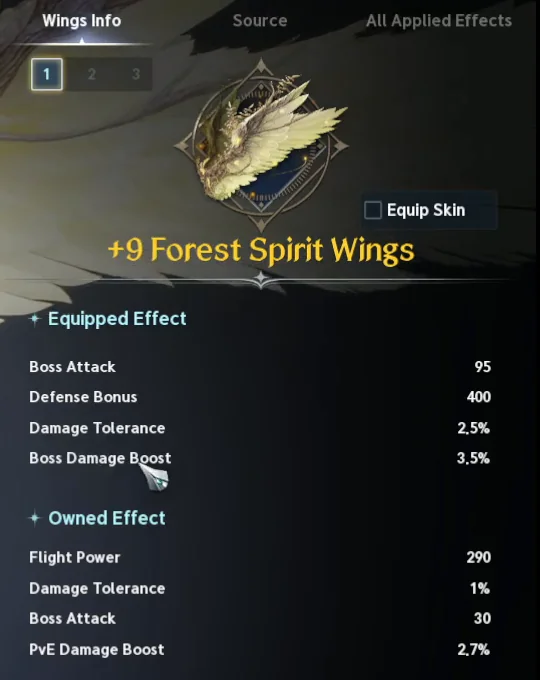 Forest Spirit Wings dans Aion 2