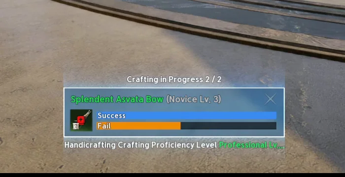 Craft réussi en Splendent Asvata Bow