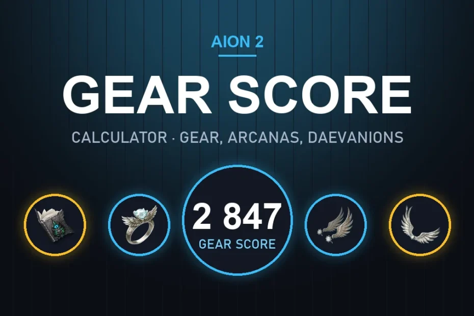 Aion 2 Gear Score Calculator: simulate your GS